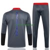 Manchester United Ensemble Sweat d'Entraînement Quarter-Zip 21-22 Gris Foncé Pour Homme